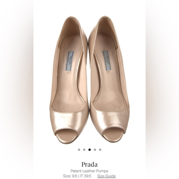 ❌ (stolen) AUTHENTIC PRADA Milano (Made in Italy) 39.5 Open toe heels Slip on - Picture 1 of 9